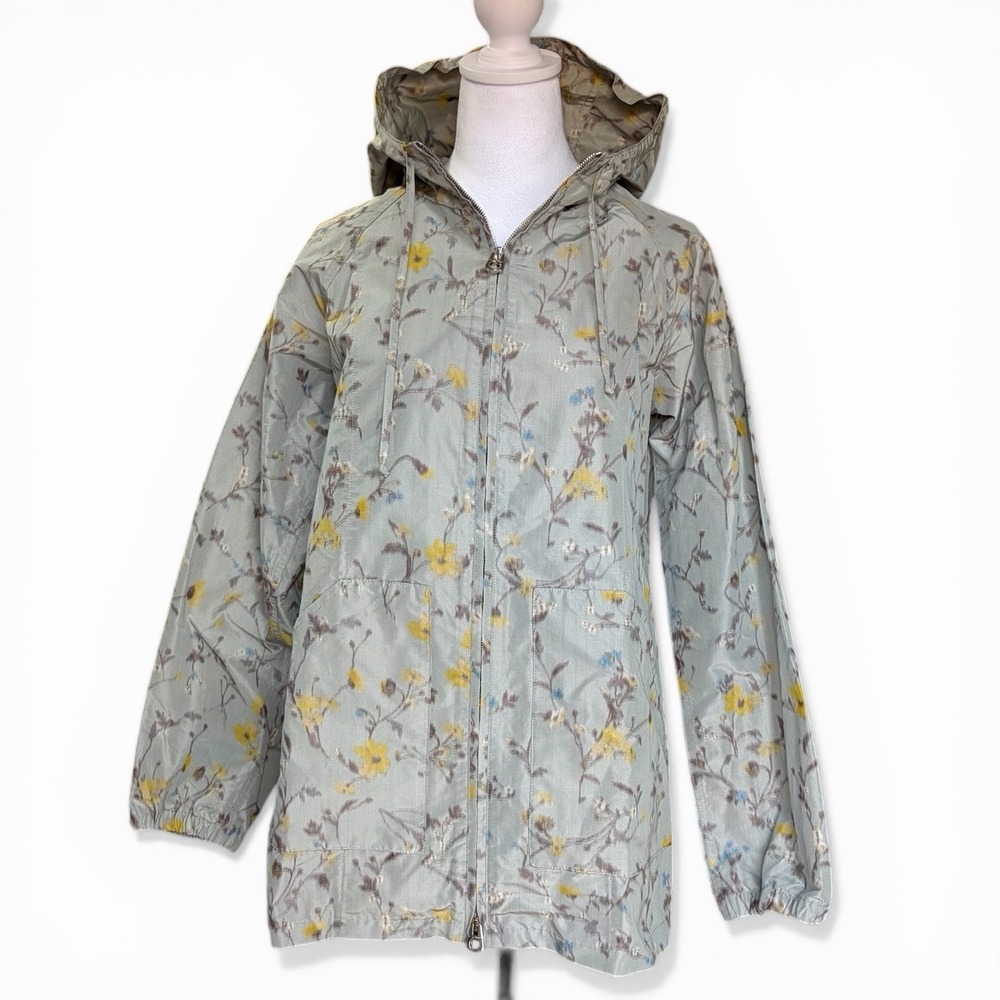 Santoni‎ Marco Zanini Runway Hooded Jacket Floral Windbreaker IT42 NWT Rare - Picture 4 of 12